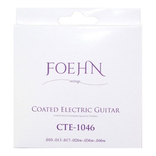 FOEHN CTE-1046×3セット Coated Electric Guitar Strings Regular light コーティングエレキギター弦 10-46