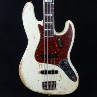 Fender Custom Shop MBS 1966 Jazz Bass Heavy Relic Olympic White by Dennis Galuszka