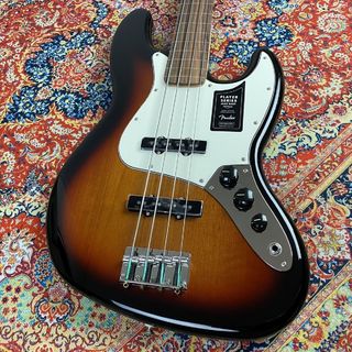 Fender Player Jazz Bass Fretless, Pau Ferro Fingerboard -3-Color Sunburst【現物画像】 【フレットレス】