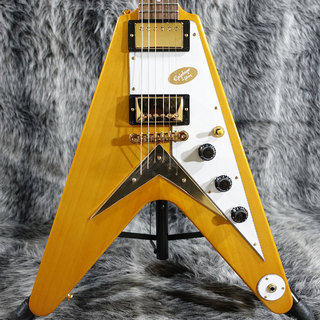 Epiphone 1958 Korina Flying V Aged Natural