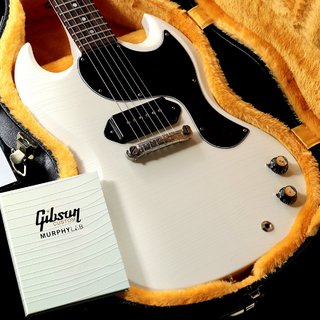 Gibson Custom Shop Japan Limited Run Murphy Lab 1963 SG Junior Lightning Bar Ultra Light Aged Polaris White(重量:2.82kg