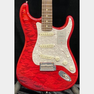 Fender2024 Collection Made In Japan Hybrid II Stratocaster -Quilt Red Beryl/Rosewood-【JD23028179】