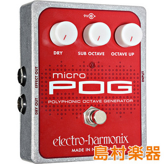 Electro-Harmonixmicro POG コンパクトエフェクター ポリフォニックオクターブジェネレータ