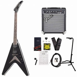 EpiphoneDave Mustaine Flying V Custom Black Metallic デイヴ ムステイン FenderFrontman10Gアンプ付属エレキギタ