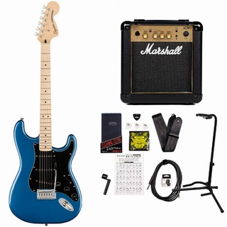 Squier by Fender Affinity Series Stratocaster Maple Fingerboard Black Pickguard Lake Placid Blue MarshallMG10アンプ付