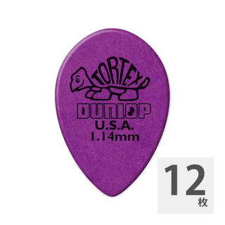 Jim Dunlop423R TORTEX SMALL TEAR DROP 1.14×12枚 ピック
