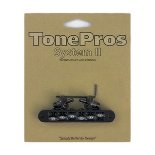 TONE PROS TP6R-B Standard Tuneomatic small posts Roller saddles ブラック ギター用ブリッジ