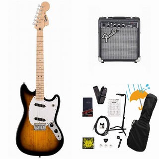 Squier by Fender Sonic Mustang Maple FB WH PG 2-Color Sunburst Fender 10Wアンプ付属エレキギター初心者セットR【WEBSHOP