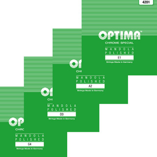 OPTIMA No.4205 GREEN マンドラ弦／全弦８本セット 六角芯線