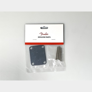 FenderFour Bolt Neck Plate, Plain Chrome with 4 Philips Head Screws 991447100【横浜店】