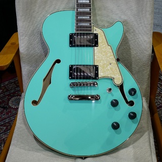 D'Angelico Premier SS / Surf Green 【15インチ・シングルカット仕様のセミアコ】