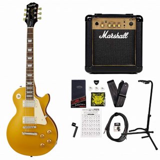 EpiphoneInspired by Gibson Les Paul Standard 50s Metallic Gold レスポール スタンダード MarshallMG10アンプ付