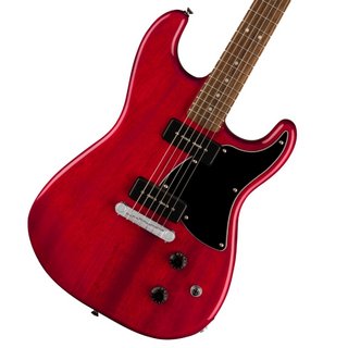Squier by FenderParanormal Strat-O-Sonic Laurel Fingerboard Black Pickguard Crimson Red Transparent スクワイヤー【WE
