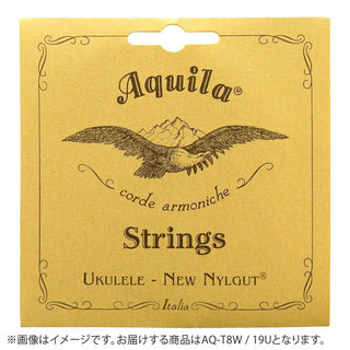Aquila19U Nylgut String 8弦テナー用 GCEA(4th Red 弦) AQ-T8W