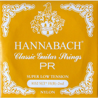 HANNABACHE8152 SLT-Yellow H 2弦 クラシックギターバラ弦 2弦×6本セット