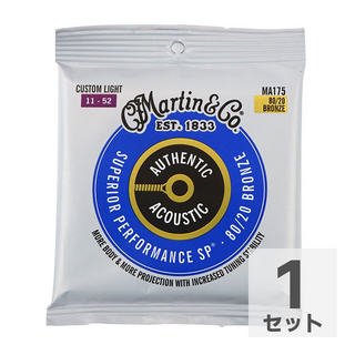 Martin MA175 Superior Performance Bronze Custom Light アコースティックギター弦