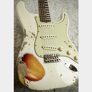 Fender Custom Shop1960 Stratocaster Heavy Relic / Aged Olympic White over 3Color Sunburst [3.54kg]