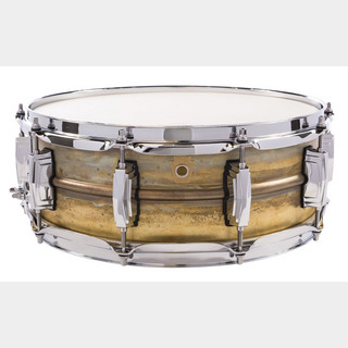 LudwigLB454R 14"x5" / P-88ACスイッチ Raw Brass Phonic Snare Drum ロウ・ブラスシェル ソフトケース付き