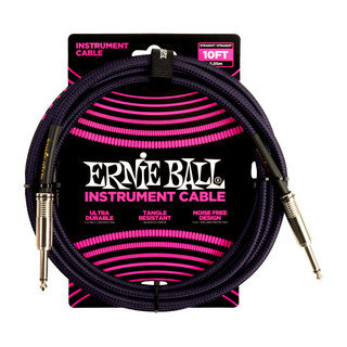 ERNIE BALL アーニーボール 6393 GT CABLE 10' SS PRBK ギターケーブル