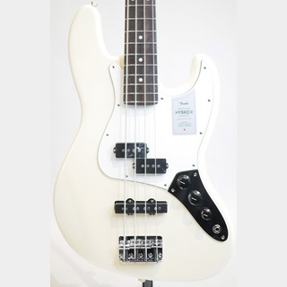 Fender 2024 Collection MIJ Hybrid II Jazz Bass PJ (Olympic Pearl)