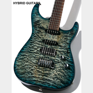 Lipe GuitarsVirtuoso Quilt Trans Blue Burst