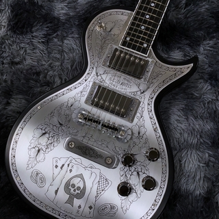 Zemaitis MFG-AC-24 Aces & Eights Black -Metal Front-【日本製】