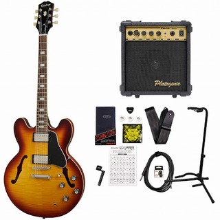 EpiphoneInspired by Gibson ES-335 Figured Raspberry Tea Burst PG-10アンプ付ギターセット