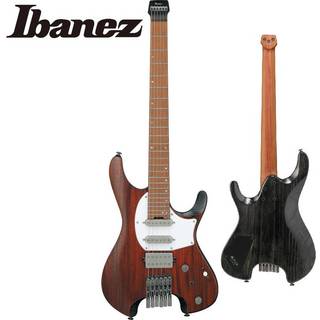 Ibanezのヘッドレス・ギター“Q”シリーズに、銘木ボディ・トップを