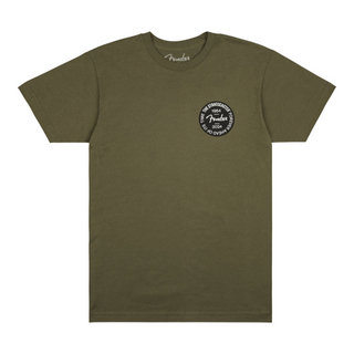 Fender Stratocaster 70th Anniversary Badge Tee Olive M