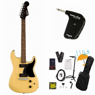 Squier by Fender Paranormal Strat-O-Sonic Laurel FB BK PG Vintage Blonde GP-1アンプ付属エレキギター初心者セットR【WEB