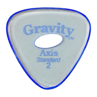 Gravity Guitar PicksAxis -Standard Elipse Grip Hole- GAXS2PE 2.0mm Blue ギターピック