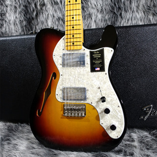 Fender American Vintage II 1972 Telecaster Thinline Maple Fingerboard 3-Color Sunburst 