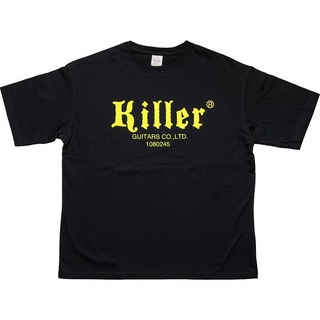 Killer BIG SILHOUETTE LOGO T-SHIRTS【ブラック/蛍光イエロー・Mサイズ】
