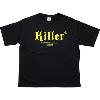 KillerBIG SILHOUETTE LOGO T-SHIRTS【ブラック/蛍光イエロー・Mサイズ】