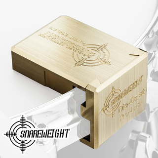 SNAREWEIGHT Brass #5 + Brass Pro Lock (SET) ブラスミュートセット ダイキャストフープ用006-05B