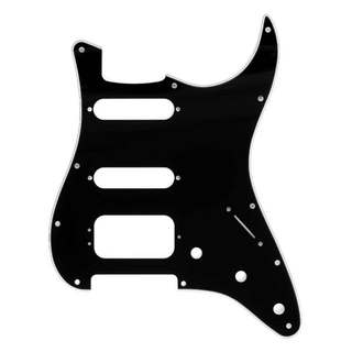 Fender フェンダー Pickguard Stratocaster H/S/S 11-Hole Mount 3-Screw Mount HB Black 3-Ply ピックガード