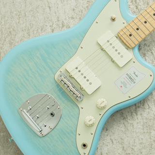 Fender 2024 Collection Made in Japan Hybrid II Jazzmaster -Flame Celeste Blue -【#JD24007936】