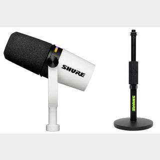 ShureからマルチカラーLEDとDSPを内蔵したポッドキャストマイクMV7+が