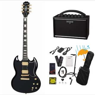 Epiphone Inspired by Gibson SG Custom Ebony エピフォン BOSS KATANA MINI アンプ付き13点セット！