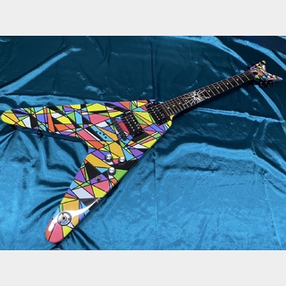 DEAN フライングV フレイム　MS Electric Guitar Dean Michael Schenker Custom Flames Flying V