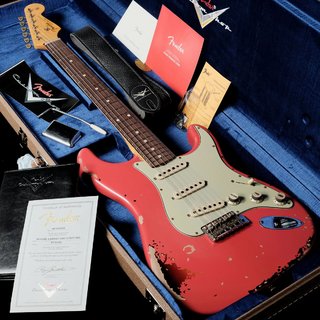 Fender Custom Shop Michael Landau Signature 1963 Stratocaster Relic Fiesta Red over 3CS【渋谷店】