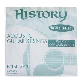 HISTORYHAGSH012 アコースティックギター弦 E-1st .012 【バラ弦1本】