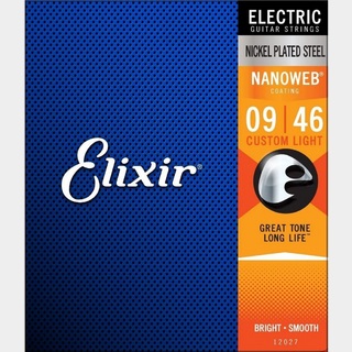 Elixir NANOWEB - Custom Light (009-046) [12027]【エレキギター弦】