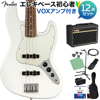 Fender Player Jazz Bass Polar White ベース初心者12点セット 【VOXアンプ付】 パーフェロー指板 ジャズベース