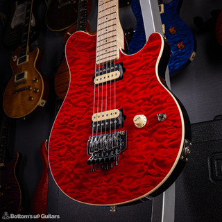 MUSIC MAN {BUG} KID LIMITED AXIS Quilt マッチングヘッド Trans Red【限定生産 / スペシャルカラー】