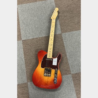 Fender2024 Collection Made in Japan Hybrid II Telecaster, Maple Fingerboard, Flame Sunset Orange Transpar