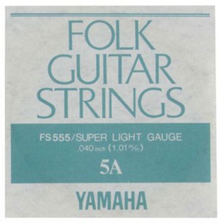 YAMAHAFS555 アコースティックギター用 バラ弦 5弦×6本