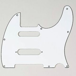 ALLPARTS PG-9563-035 White S-Cut Pickguard for Telecaster [8065]