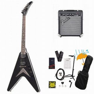 EpiphoneDave Mustaine Flying V Custom Black Metallic デイヴ ムステイン Fender 10Wアンプ付属エレキギター初心