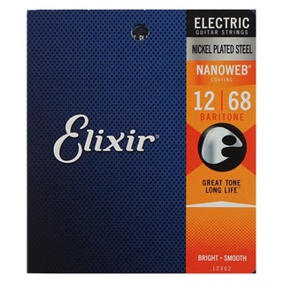 Elixir エリクサー 12302 NANOWEB Baritone 12-68×3SET バリトンギター弦
